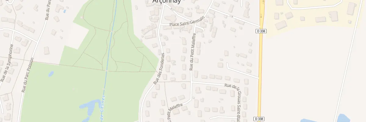Plan du 6 Rue du Petit Maleffre à Arçonnay