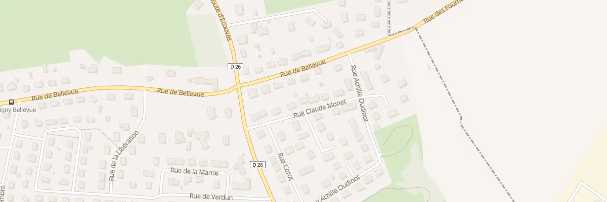 Plan du 9 Rue Claude Monet à Damigny