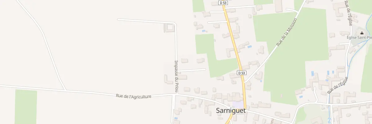 Plan du 8 Imp du Priou à Sarniguet