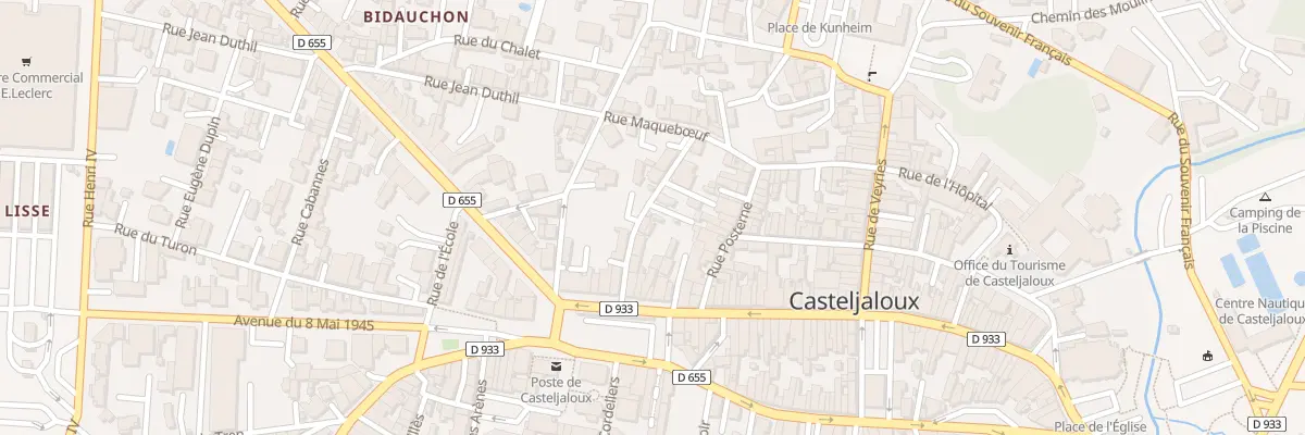 Plan du 8 Rue des Mutilés du Travail à Casteljaloux