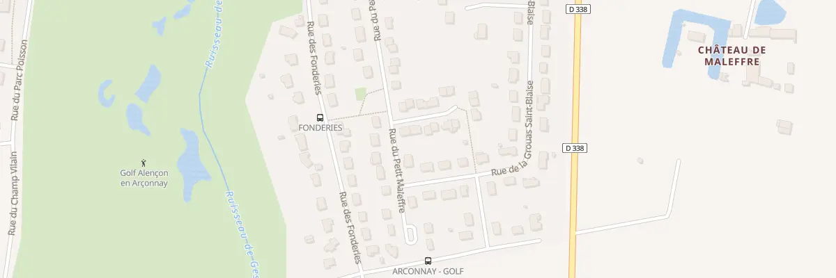 Plan du 55 Rue du Petit Maleffre à Arçonnay