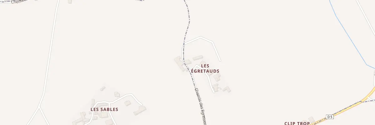 Plan du 5 Vge des Egretaud à Bécheresse
