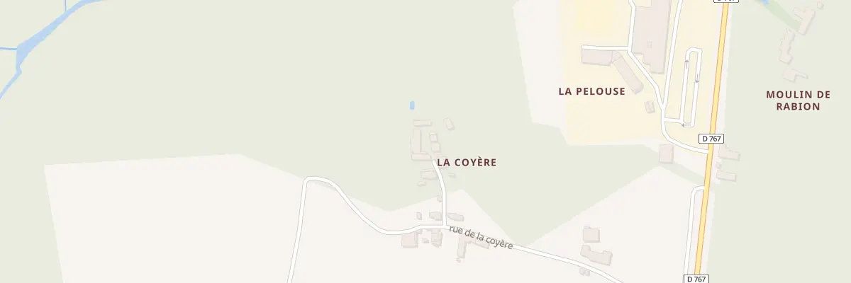 Plan du 450 Rte de la Coyère à Noyant-Villages
