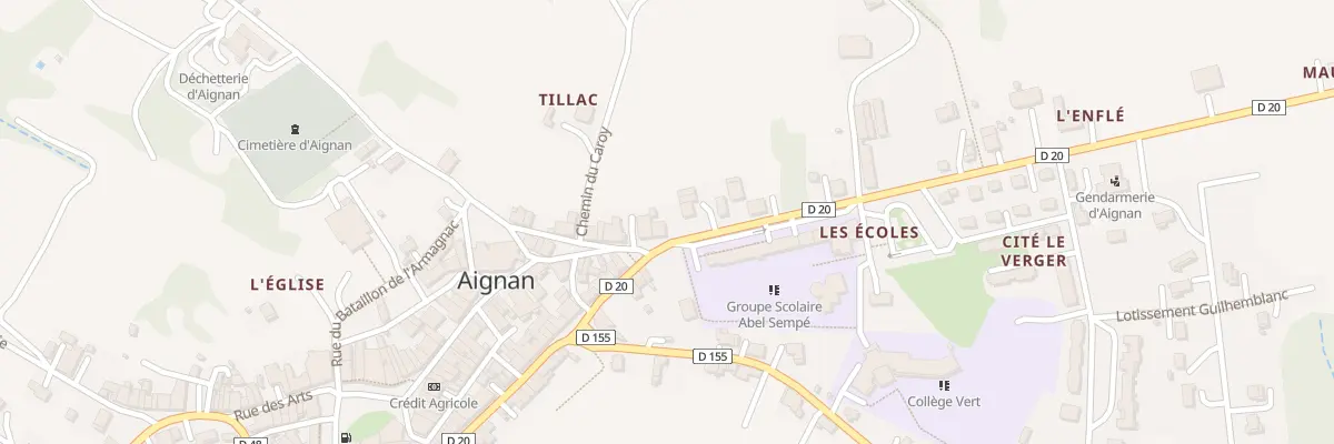 Plan du 5152 Av du Docteur Dousset à Aignan