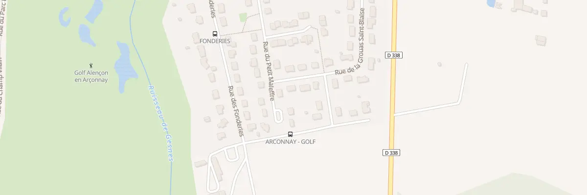 Plan du 52 Rue du Petit Maleffre à Arçonnay