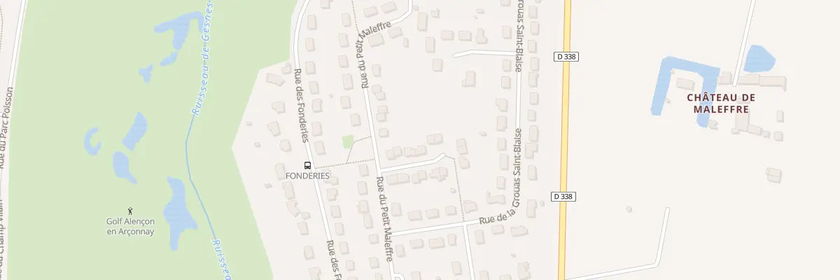 Plan du 35 Rue du Petit Maleffre à Arçonnay