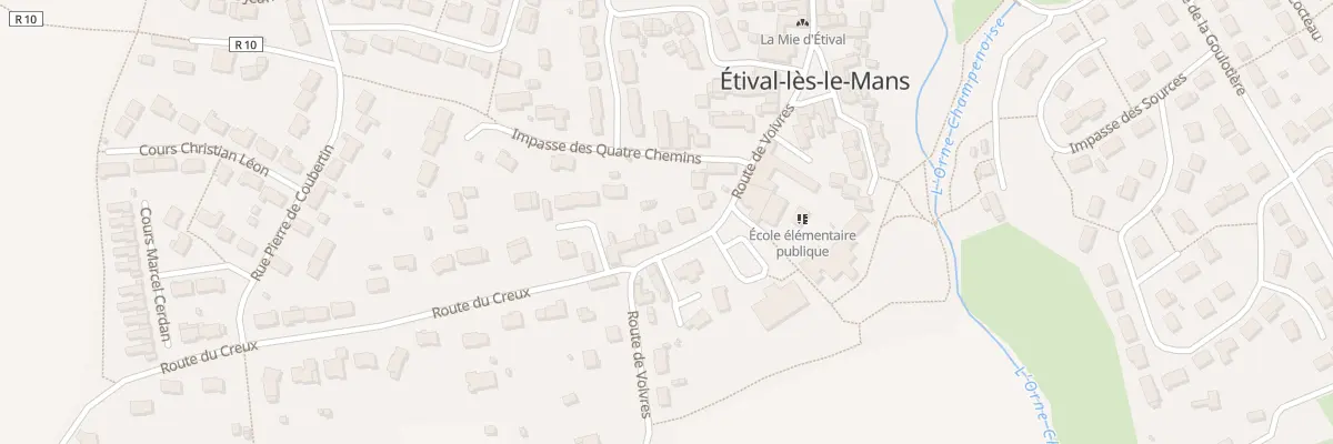Plan du 10 Rte de Voivres à Étival-lès-le-Mans