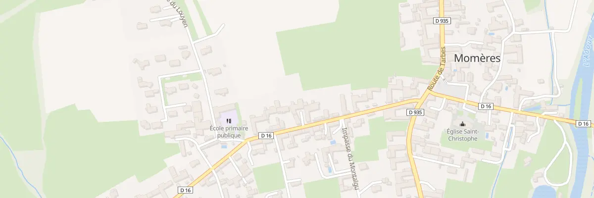 Plan du 16 Rue de la Plantere à Saint-Lézer