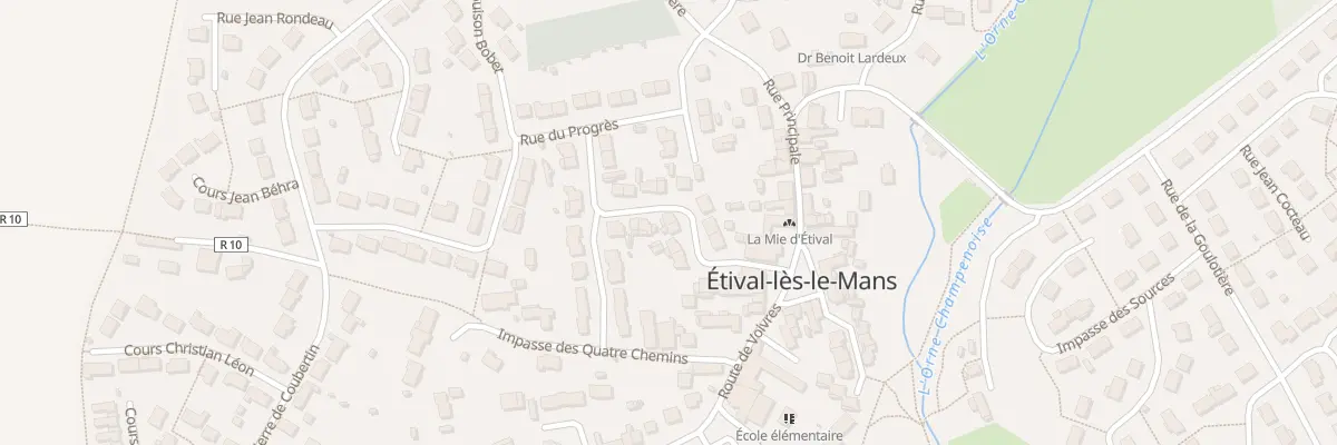 Plan du 7 Rue Alphonse Allain à Étival-lès-le-Mans