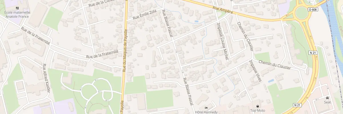 Plan du 14 Rue Blaise Pascal à Tarbes