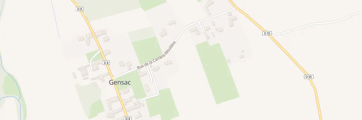 Plan de la Rue de la Carrère-Moulière à Gensac