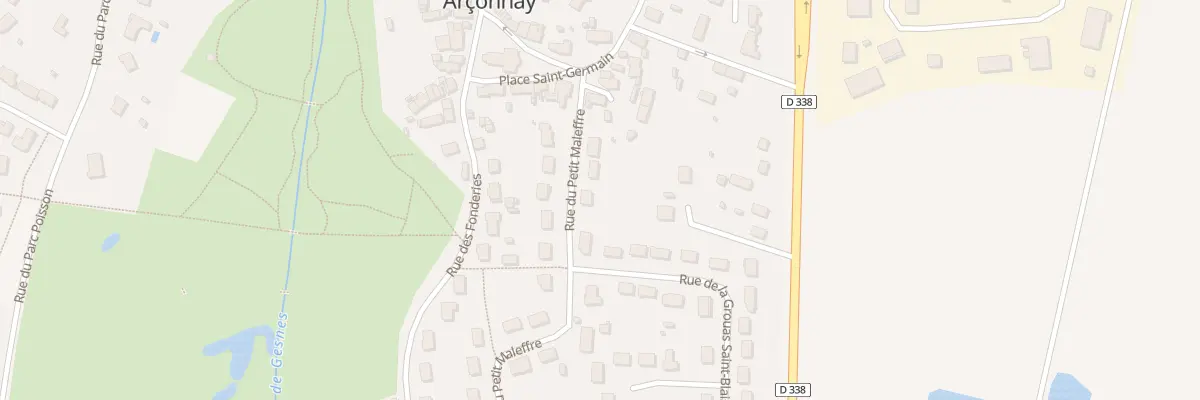 Plan du 5 Rue du Petit Maleffre à Arçonnay