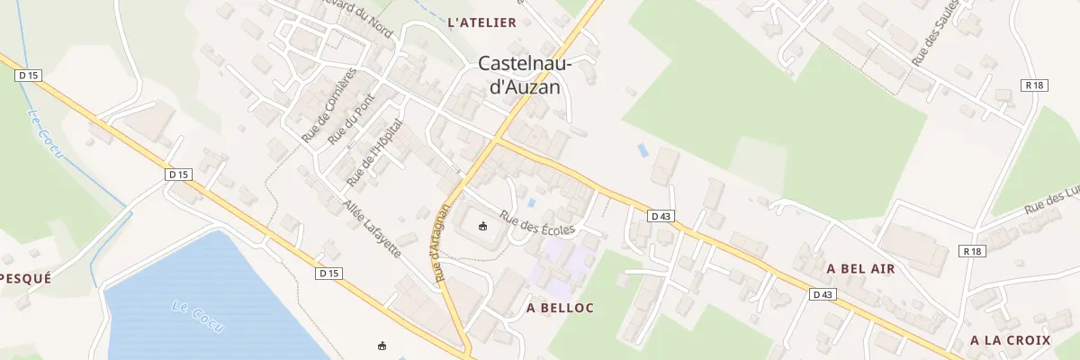 Plan du 30 Av de la République à Castelnau d’Auzan Labarrère