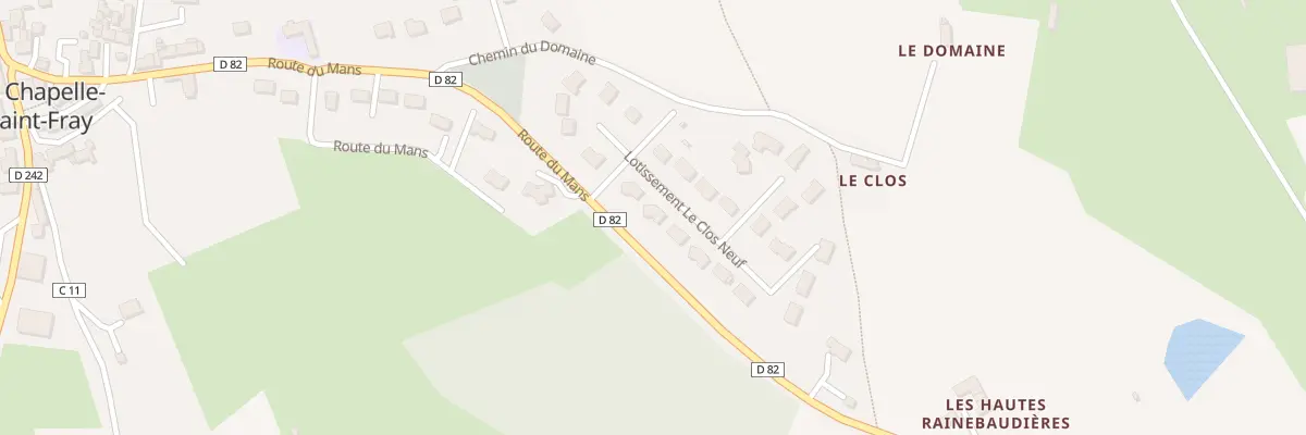 Plan du 8 Lot le Clos Neuf à La Chapelle-Saint-Fray