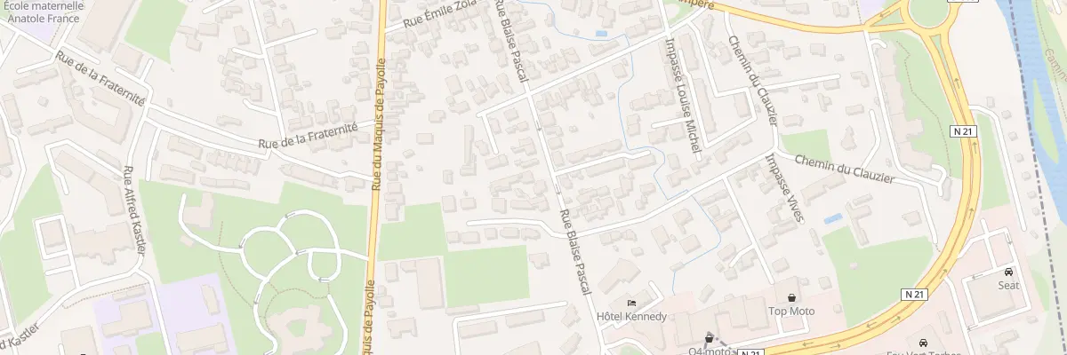 Plan du 20B Rue Blaise Pascal à Tarbes
