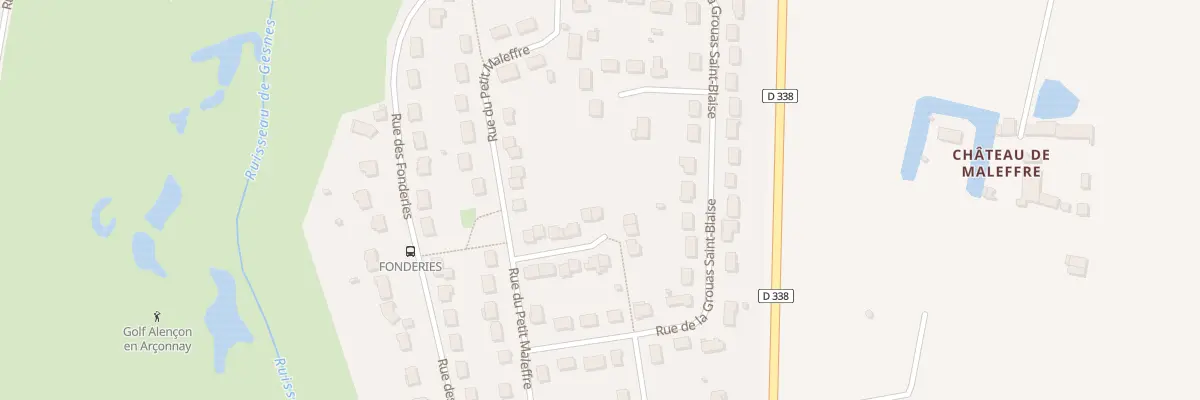 Plan du 39 Rue du Petit Maleffre à Arçonnay