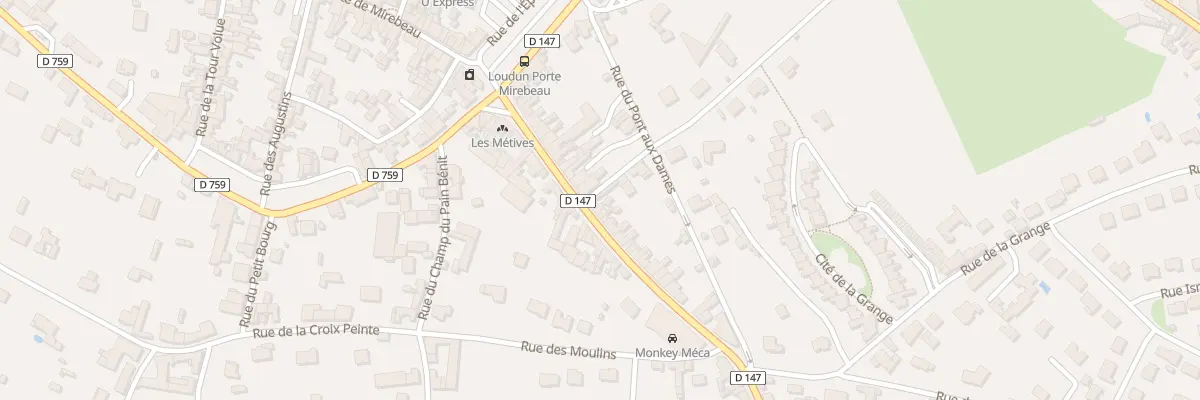 Plan du 21 Av du Poitou à Loudun
