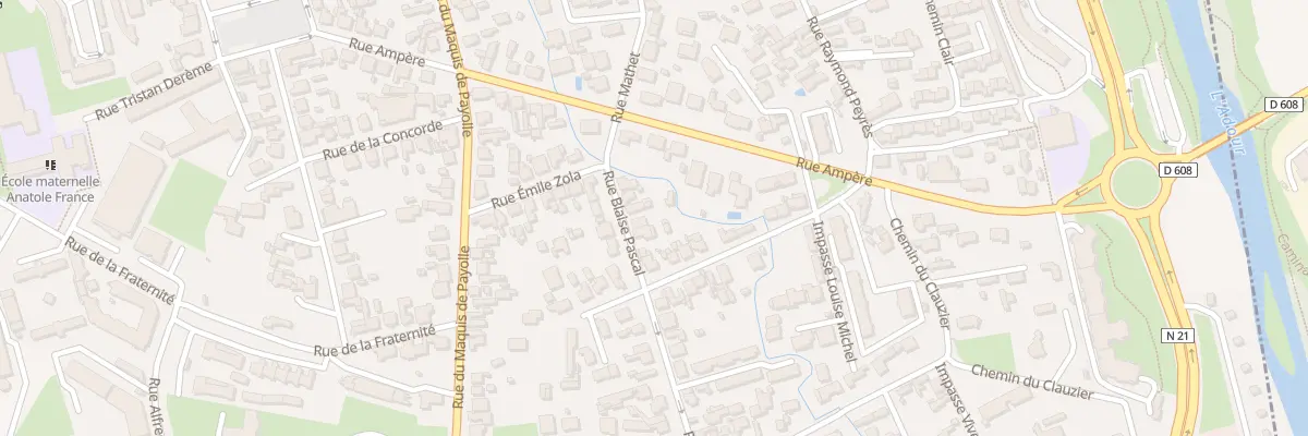 Plan du 5B Rue Blaise Pascal à Tarbes