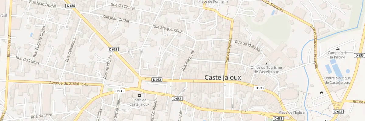 Plan du 11 Rue Posterne à Casteljaloux