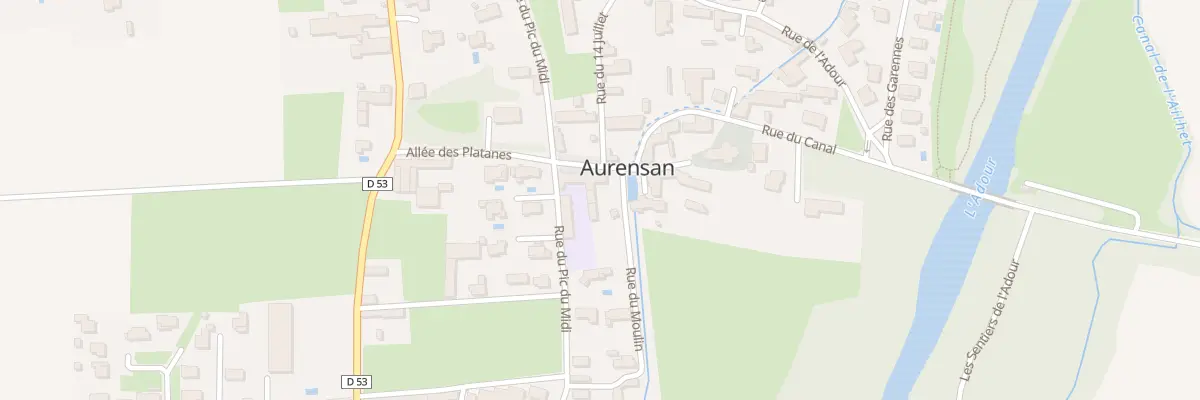 Plan du 6 Pl Francois Mitterrand à Aurensan