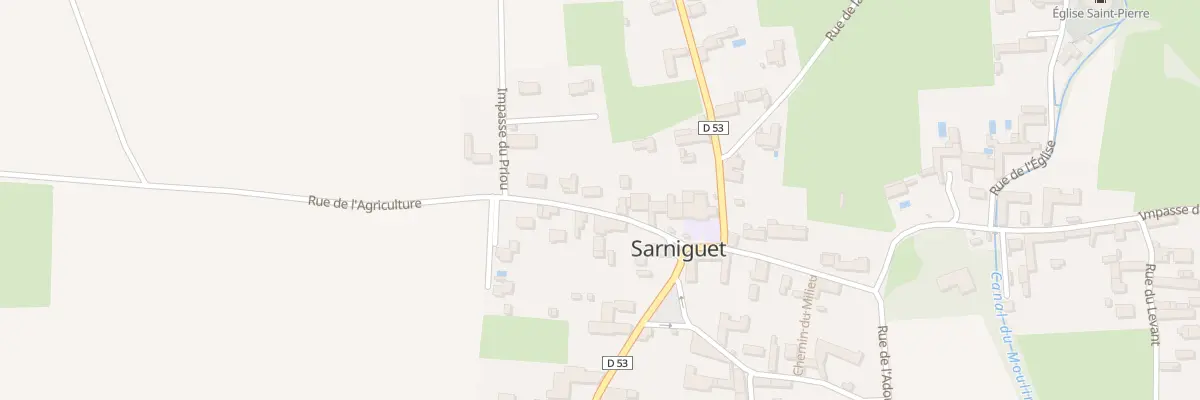 Plan du 5008 Le Priou à Sarniguet