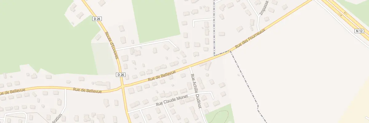 Plan du 91 Rue de Bellevue à Damigny