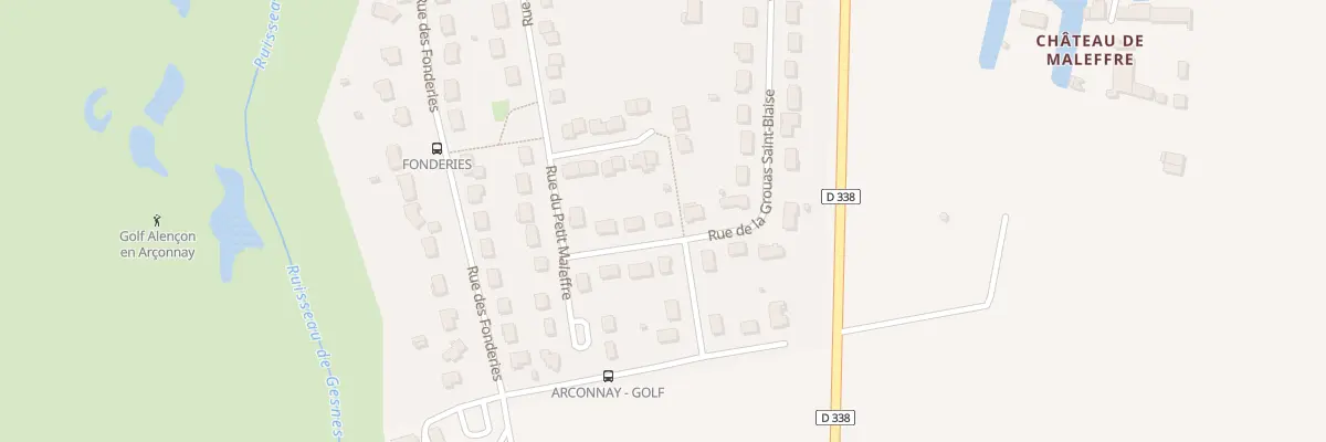 Plan du 65 Rue du Petit Maleffre à Arçonnay