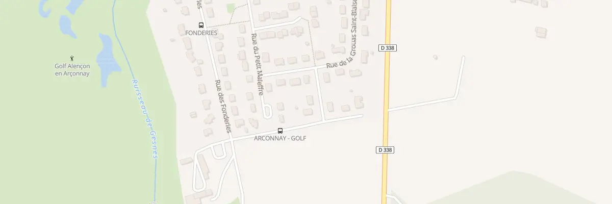 Plan du 58 Rue du Petit Maleffre à Arçonnay