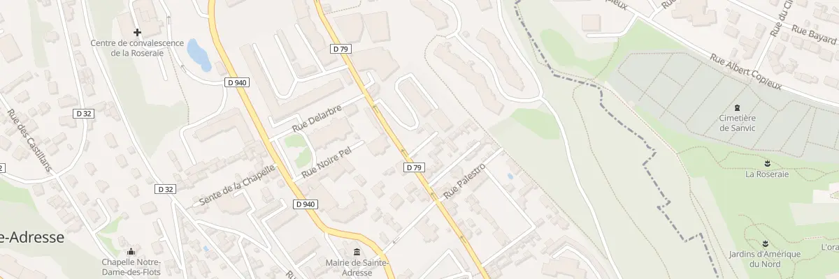 Plan du 76 Rue du Gen de Gaulle à Sainte-Adresse