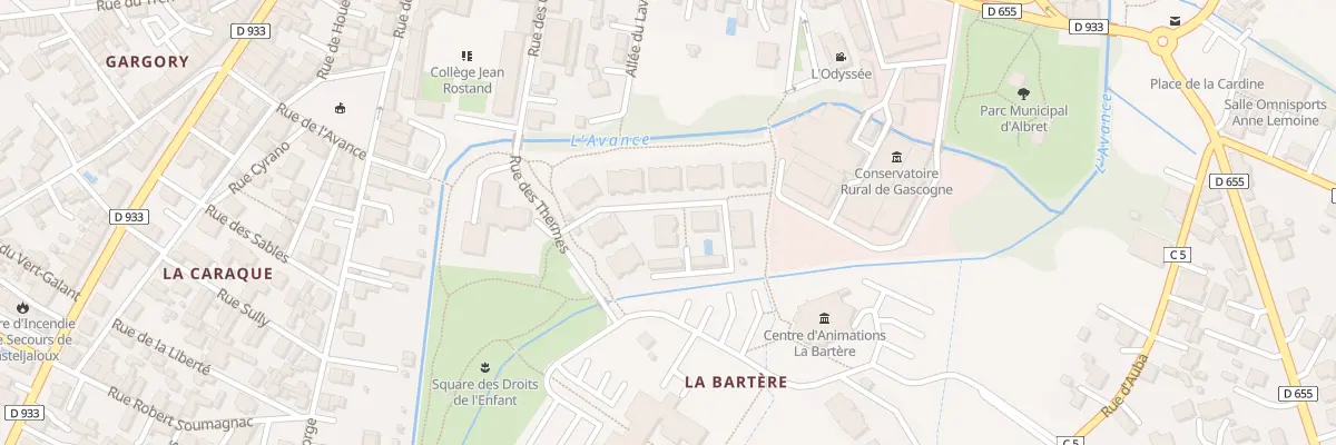 Plan du 1 Rue des Thermes à Casteljaloux