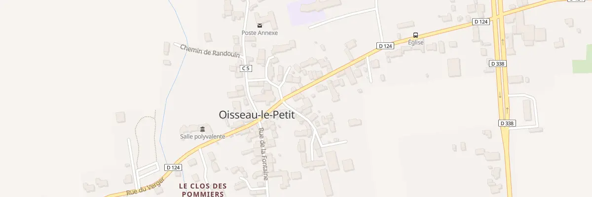 Plan de Pl de l’Eglise à Oisseau-le-Petit