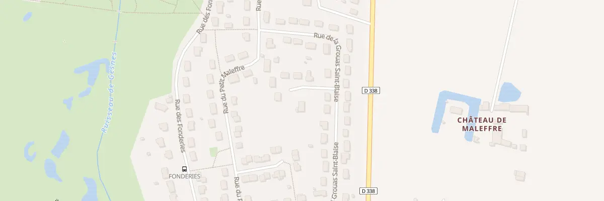 Plan du 22 Rue de la Grouas Saint Blaise à Arçonnay
