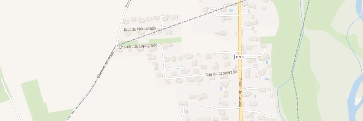 Plan du 21 Rue Lapeyrade à Momères
