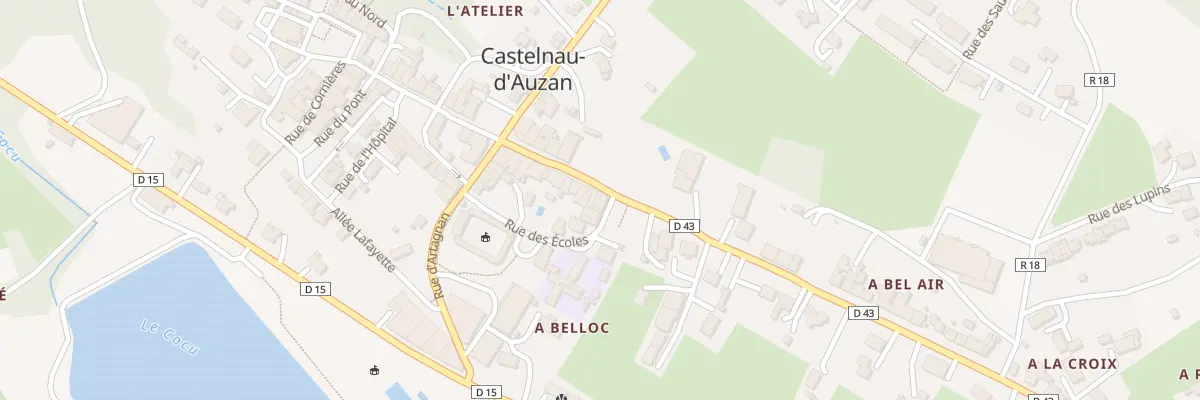 Plan du 46 Av de la République à Castelnau d’Auzan Labarrère