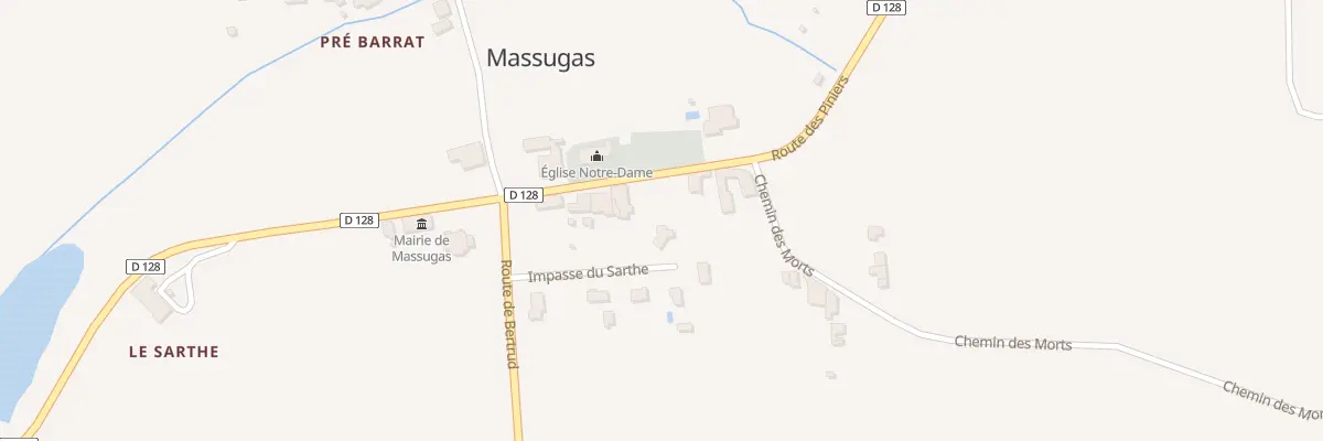 Plan du 129 Imp du Sarthe à Massugas