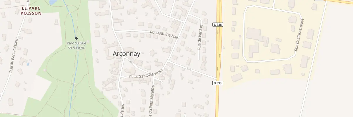 Plan du 4 Rue du Chêne à Arçonnay