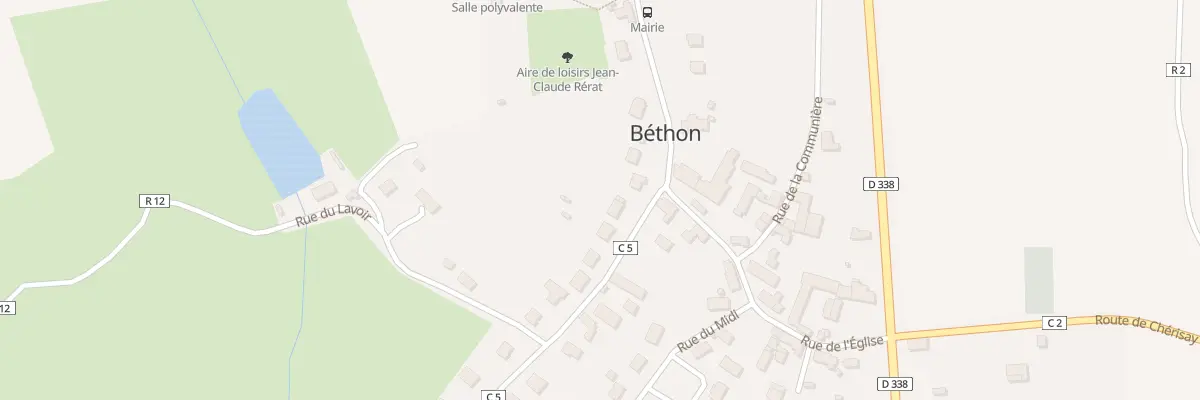 Plan du 2 Rue de Oisseau à Béthon
