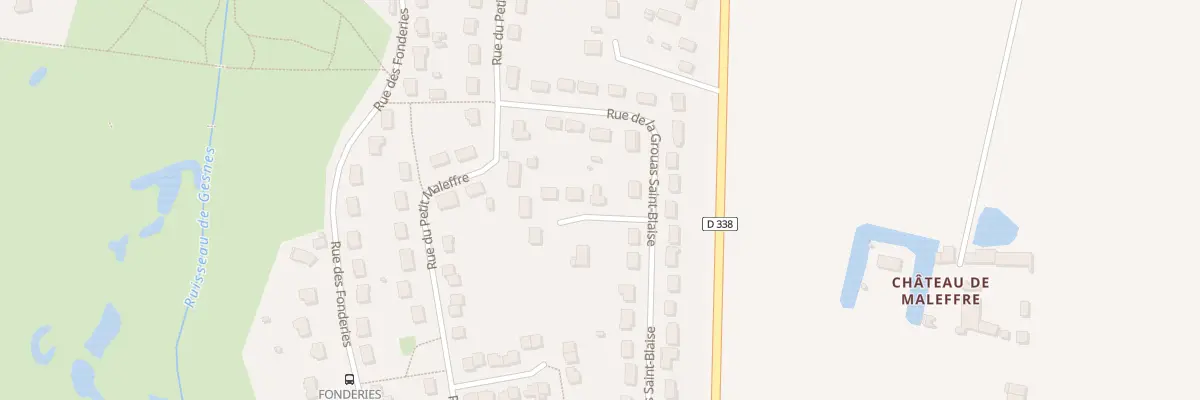 Plan du 12 Rue de la Grouas Saint Blaise à Arçonnay