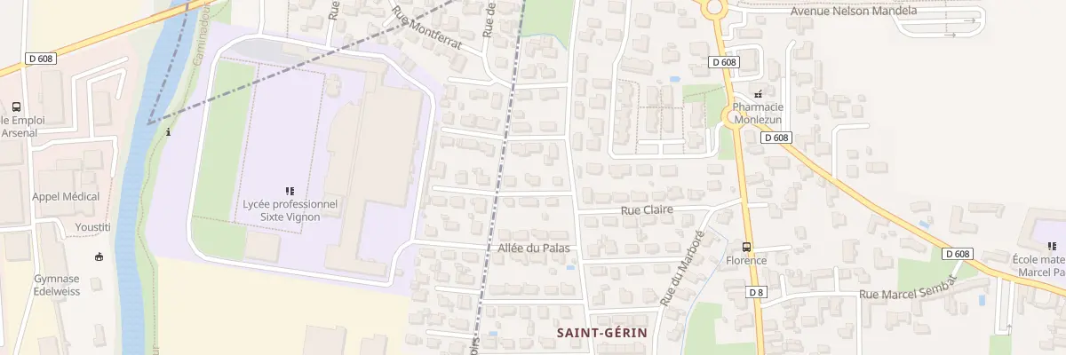 Plan du 2 All des Sauges à Aureilhan