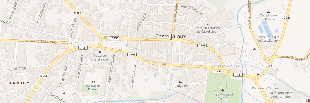 Plan du 55 Gr Grand Rue à Casteljaloux
