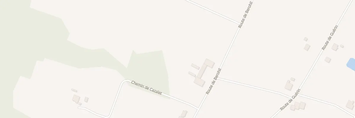 Plan du 628 Rte de Berohil à Montpouillan
