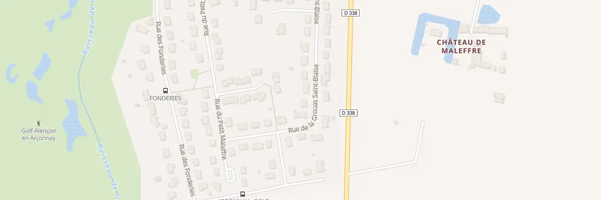 Plan du 36 Rue de la Grouas Saint Blaise à Arçonnay