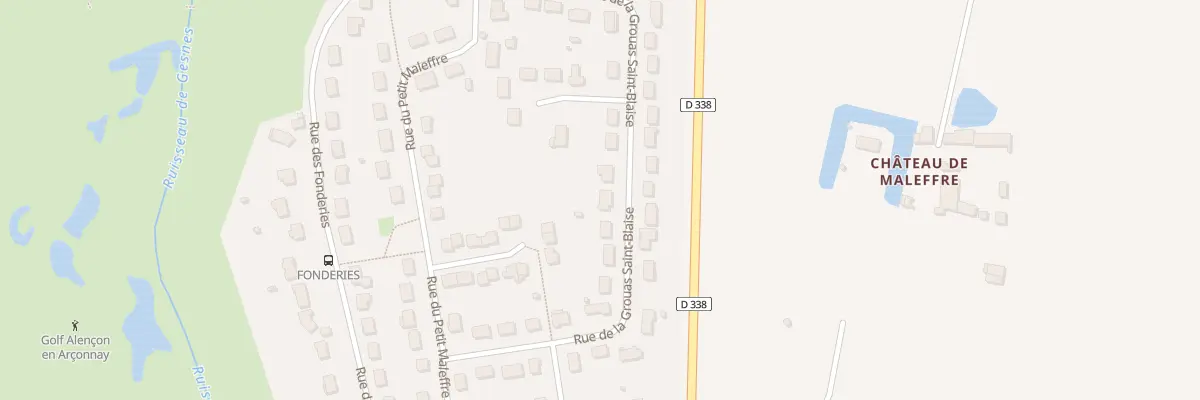 Plan du 30 Rue de la Grouas Saint Blaise à Arçonnay