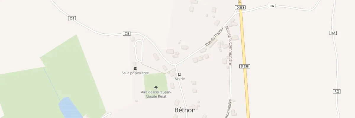 Plan du 1 Rue du Rocher à Béthon