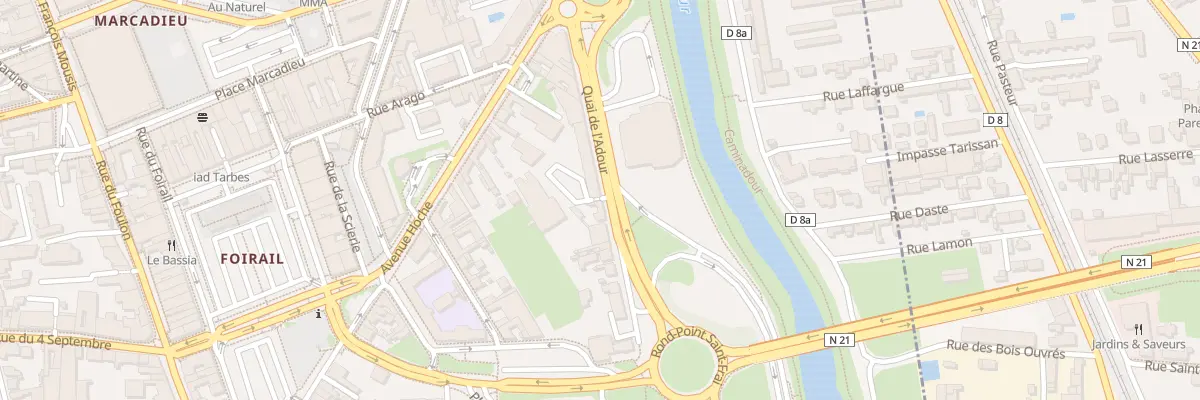 Plan du 6 Quai de l’Adour à Tarbes