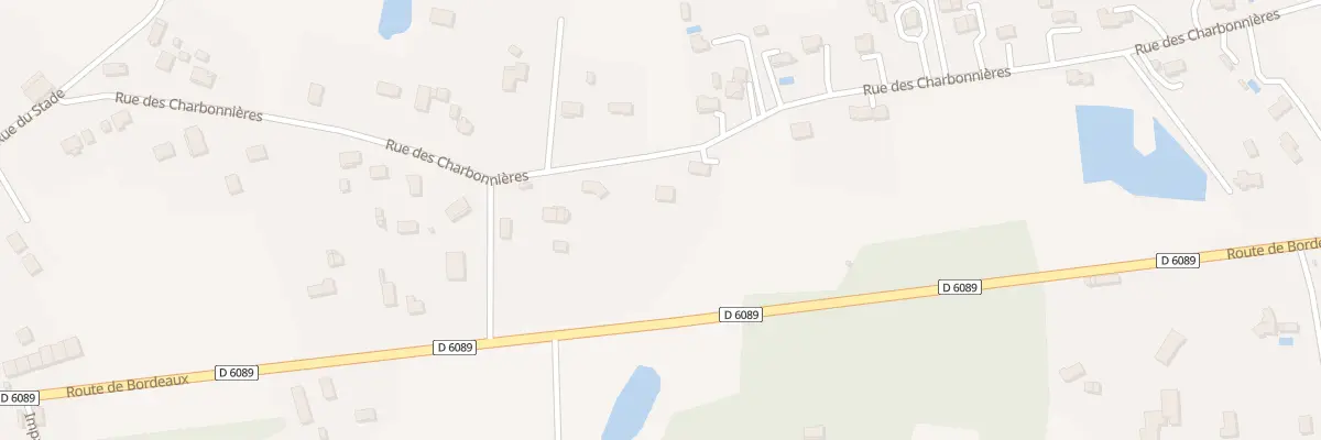 Plan de la Rue des Charbonnières à Ménesplet