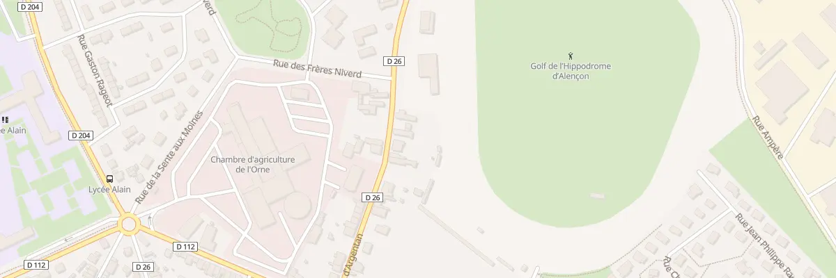 Plan du 98 Rue d’Argentan à Alençon