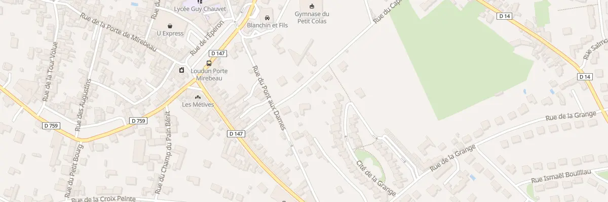 Plan du 6 Rue du Capitaine Breton à Loudun