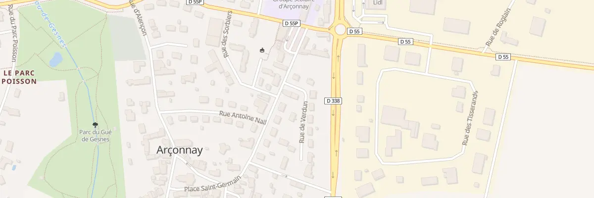 Plan du 4 Rue de Verdun à Arçonnay