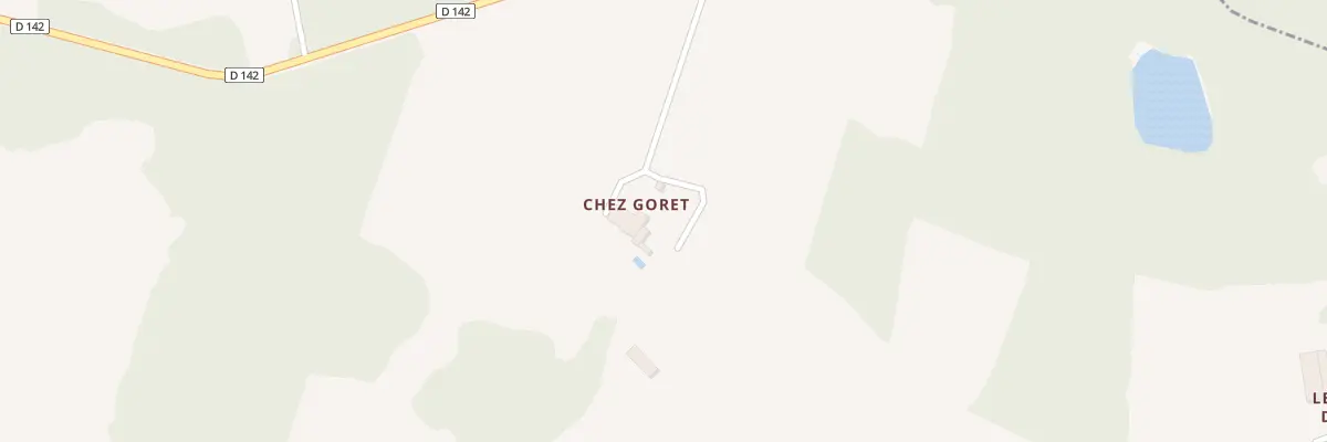Plan du 5027 Chez Goret à Courgeac